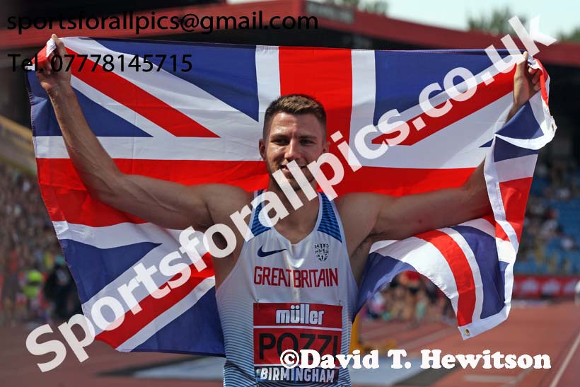 Mens 110 metres hurdles, Muller British Championships, Alexander Stadium, Birmingham. Photo: David T. Hewitson/Sports for All Pics
